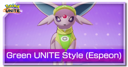 Pokemon UNITE - Green UNITE Style Espeon Banner