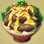 Legend of Zelda TOTK Gourmet Cheesy Meat Bowl