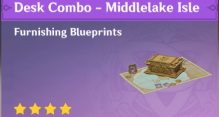 Genshin Impact - How to Get Desk Combo - Middlelake Isle Furnishing