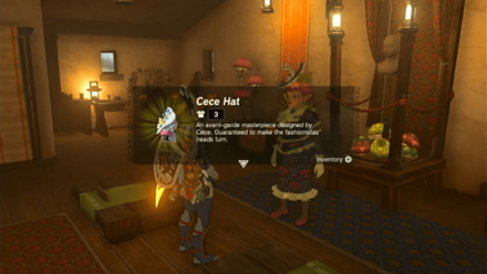 Zelda TotK - Obtain the Cece Hat