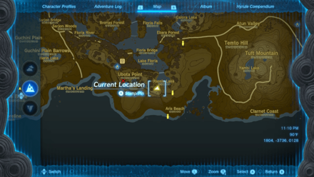 Rassla Lake Cave Entrance Map Image