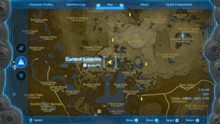 Corta Lake Cave Entrance Map Image