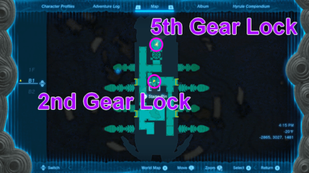 TOTK - Wind Temple 2nd and 5th Gear Lock B1
