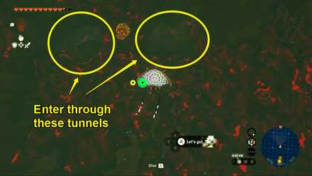 Zelda Tears of the Kingdom TotK - tunnels in Gloom