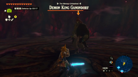 Zelda Tears of the Kingdom TotK - Demon King Ganondorf fight