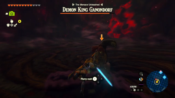 Zelda Tears of the Kingdom TotK - flurry rush on first phase