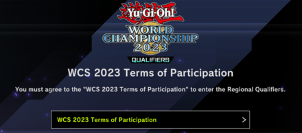 Master Duel - WCS Terms of Participation