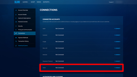 Battlenet Twitch Link