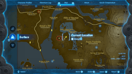 Deya Village Ruins South Well Entrance Map Image