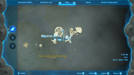 Zelda TOTK - Mayanas Shrine