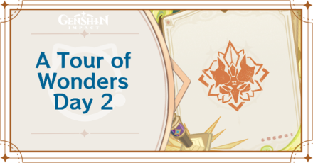 Genshin Impact - Security Tour Stonehide Encounter in A Tour of Wonders Guide