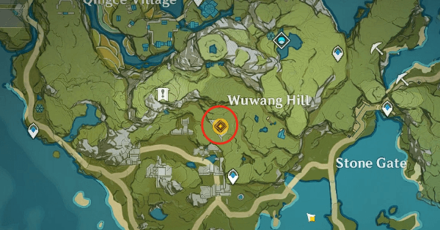 Genshin - Look for Chongyun at Wuwang Hill