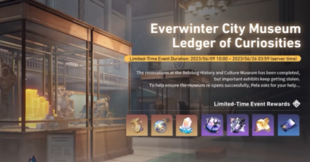 Honkai Star Rail - Everwinter City Museum Ledger of Curiosities Event