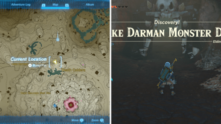 Zelda Tears of the Kingdom TOTK - Bring Peace to Eldin Lake Darman Monster Den