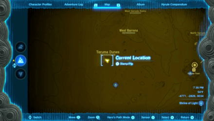 Zelda Tears of the Kingdom TotK Going to Toruma Dunes