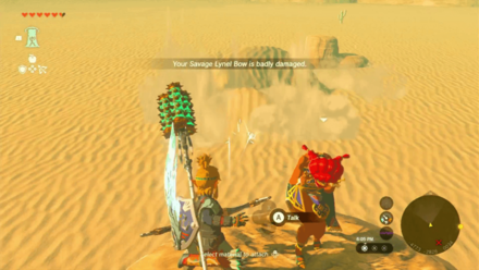 Zelda Tears of the Kingdom TotK Shooting the Molduga