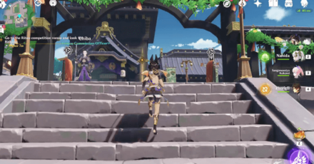 Genshin - Cards Out! Grievances Begone Quest - Go to the Grand Prix venue