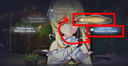 Genshin - Cards Out! Grievances Begone Quest - Kokomi