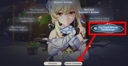 Genshin - Cards Out! Grievances Begone Quest - Kokomi