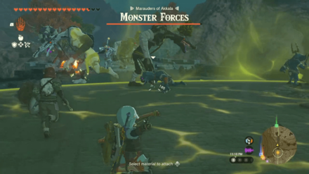 Zelda Tears of the Kingdom TOTK - Bring Peace to Akkala Defeat Monster Forces