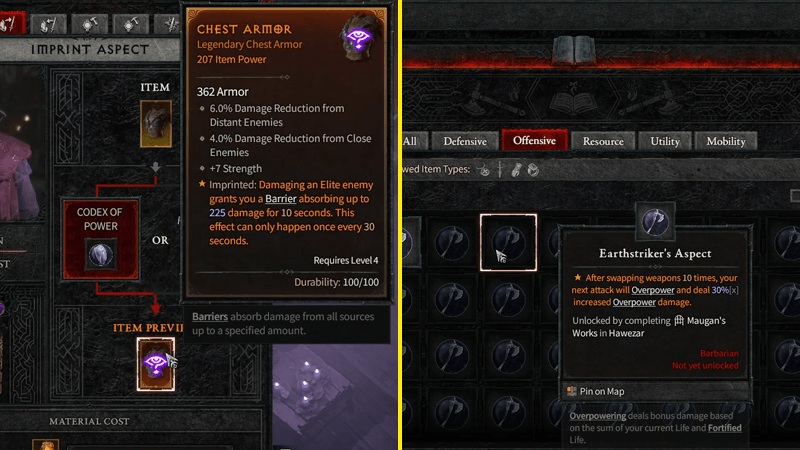 Diablo 4 - Codex Aspects Are Not Consumed on Use