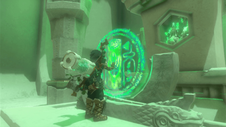 Zelda TotK Examine the Shrine Gasas Shrine