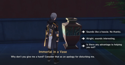Honkai Star Rail - Immortal in a Vase Asking for Assistance