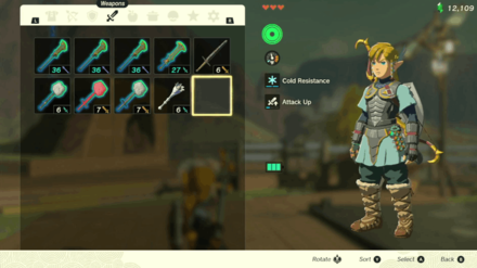 Zelda Totk - How to Duplicate Weapons Version 1.1.2 Step 6