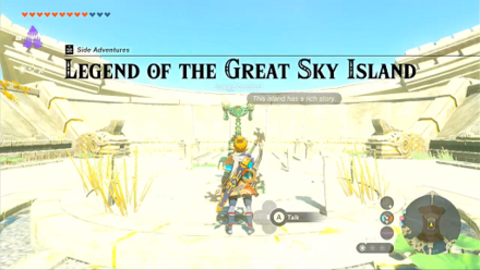 Tears of the Kingdom TOTK Legend of the Great Sky Island How to Unlock