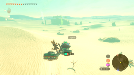 Zelda TotK - Use Hover Bike to Transport Koroks