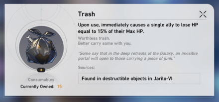 Honkai Star Rail - Trashy Humor - Trash Location