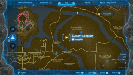 Crenel Hills Cave Entrance Map Image