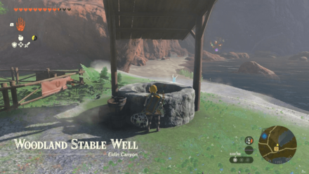 Woodland Stable Well Entrance Overworld Image