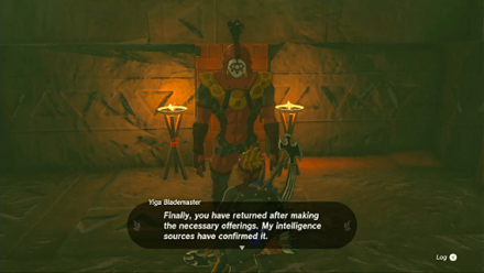 TotK - returning to the Yiga Blademaster