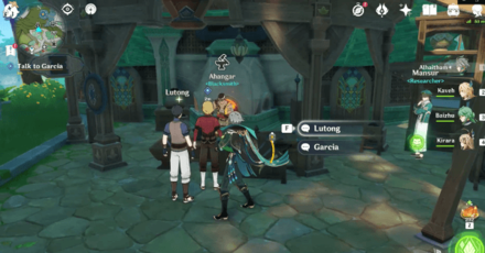 Genshin - Talk to Garcia and Lutong with Ahangar the Blacksmith