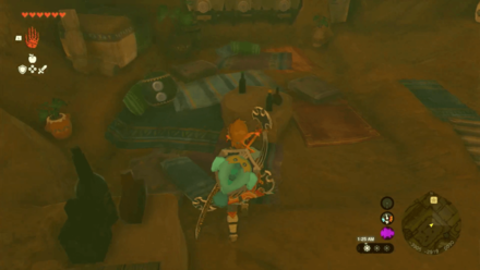 Zelda Tears of the Kingdom TotK Orb in a Room in Gerudo Shelter