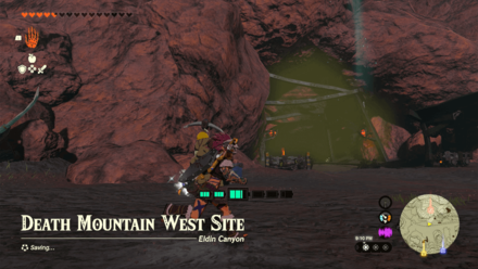 Death Mountain West Tunnel Entrance Overworld Image