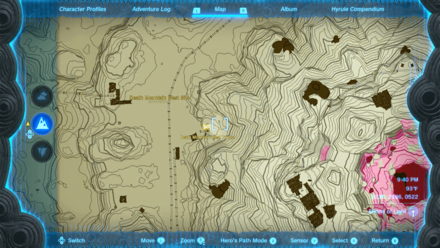 Death Mountain West Tunnel Entrance Map Image