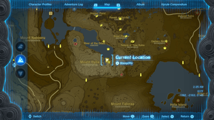 River of the Dead Waterfall Cave Entrance Map Image