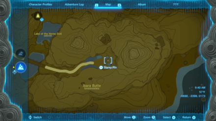 Zelda TotK Giant White Horse Location Map