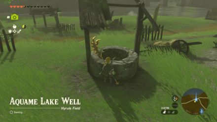 Aquame Lake Well Entrance Overworld Image