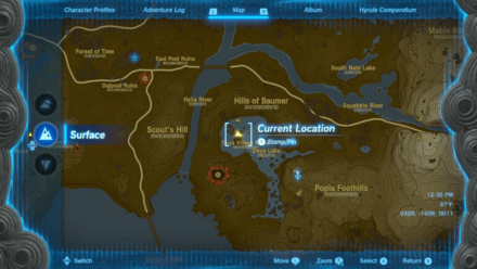 Deya Village Ruins Well Entrance Map Image