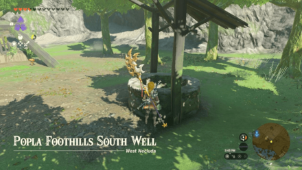Popla Foothills South Well Entrance Overworld Image