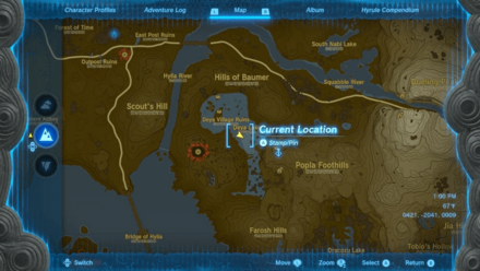 Deya Village Ruins East Well Entrance Map Image