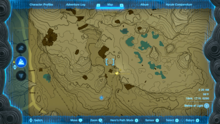 East Restaurant Cave Entrance Map Image