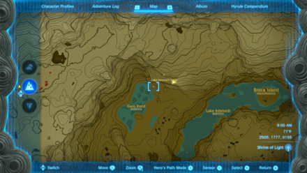 Lake Intenoch Cave Entrance Map Image