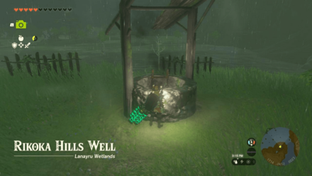 Rikoka Hills Well Entrance Overworld Image