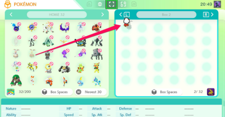 Pokemon SV - How to Transfer Pokemon from Pokemon HOME Step 4