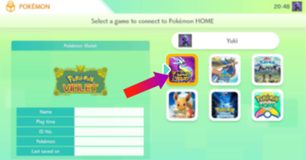 Pokemon SV - How to Transfer Pokemon from Pokemon HOME Step 2