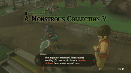 TOTK - A Monstrous Collection V - Talk to Kilton